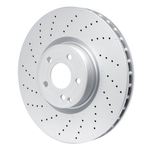 Mercedes-Benz SL450 Brake Rotor (1) - Front - R1 Concepts - GEOSPEC Coated Rotor - Drilled - `13-`20